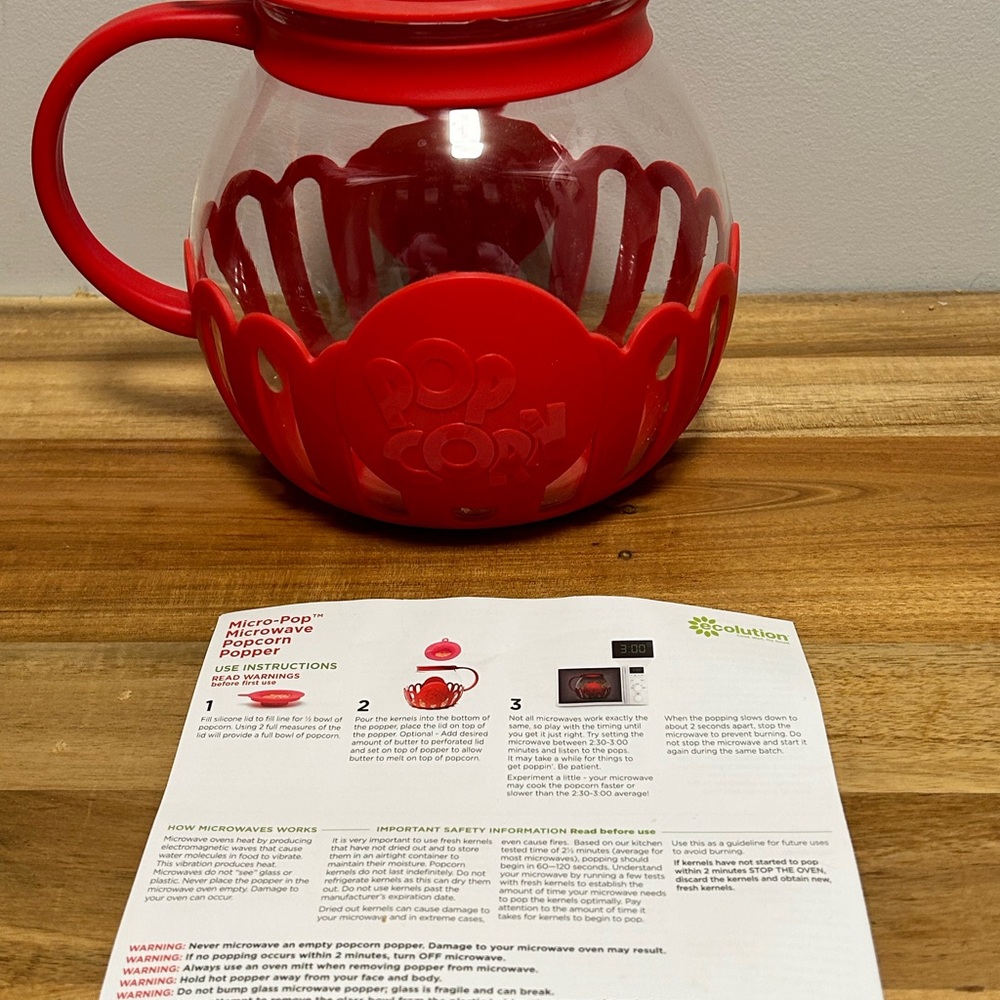 Glass Popcorn Maker - Picture 4 of 4